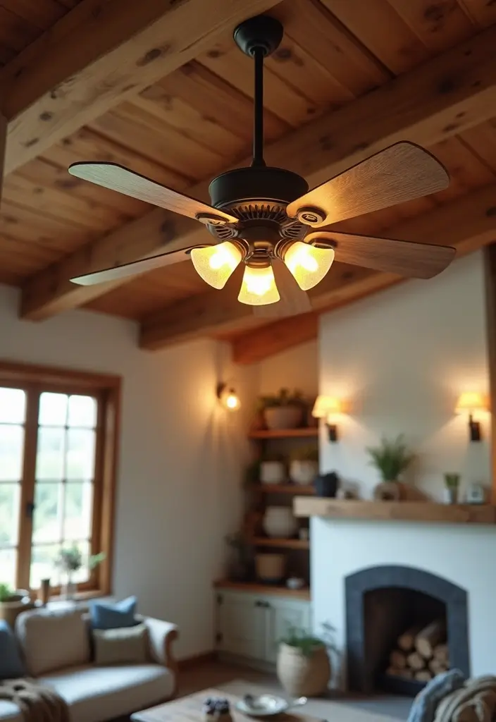 Rustic Ceiling Fans with Lights