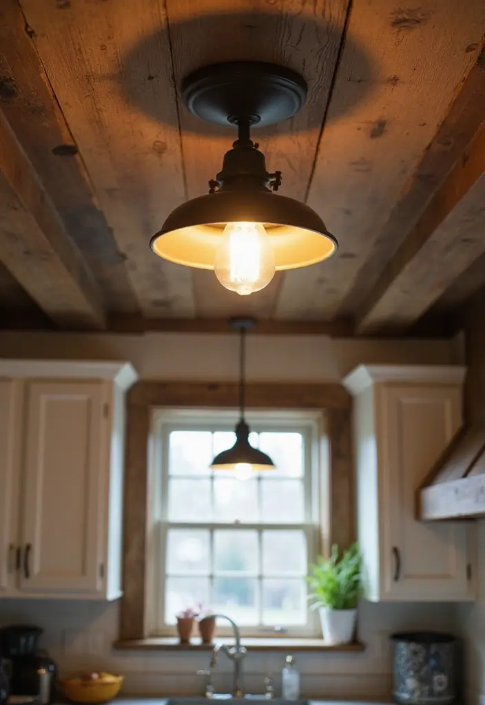 Vintage-Style Flush Mount Lights