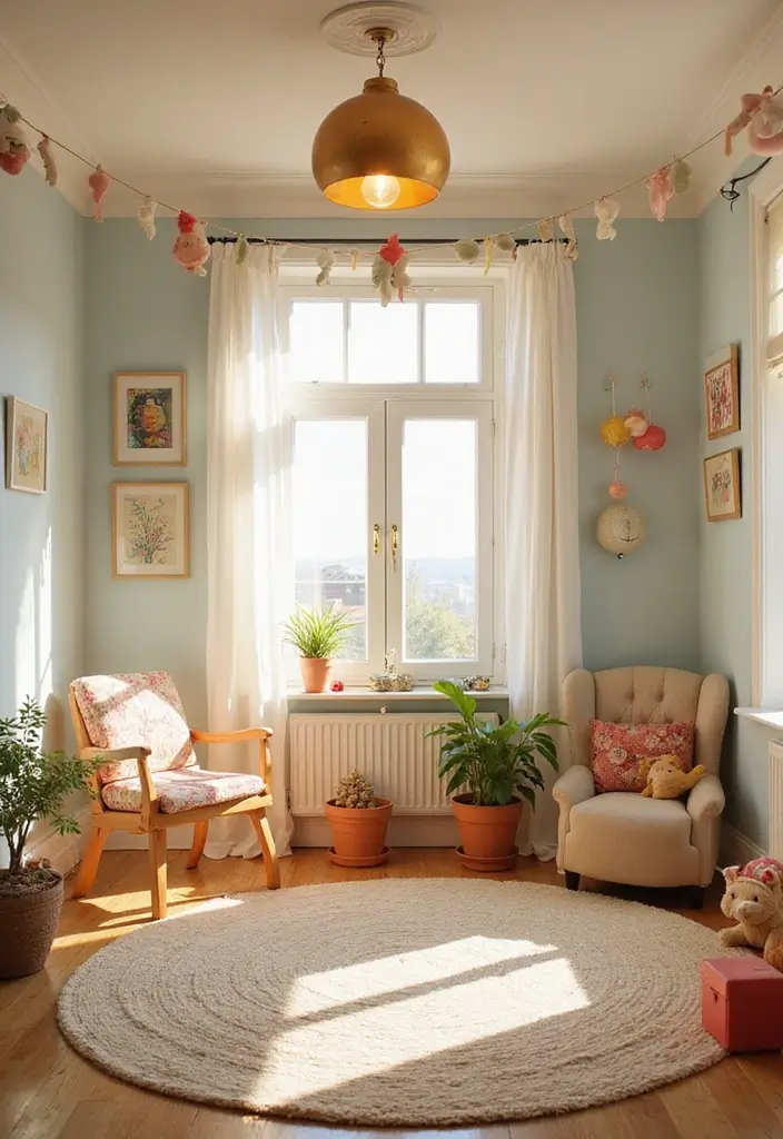 Whimsical Playroom Lighting