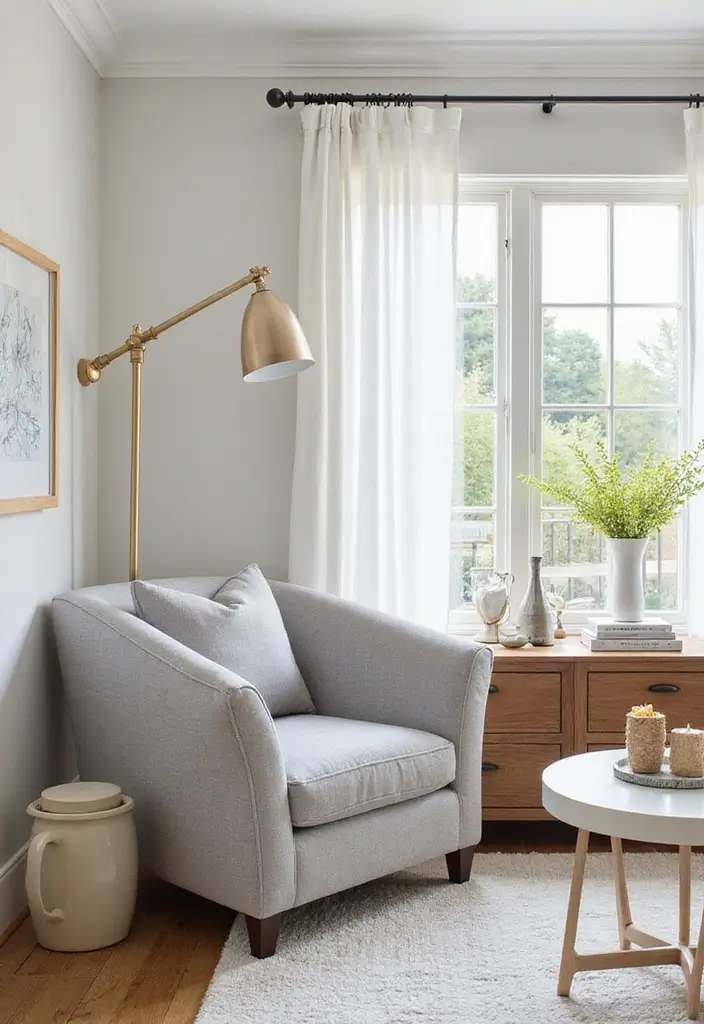 Affordable Soft Gray Accent Chair