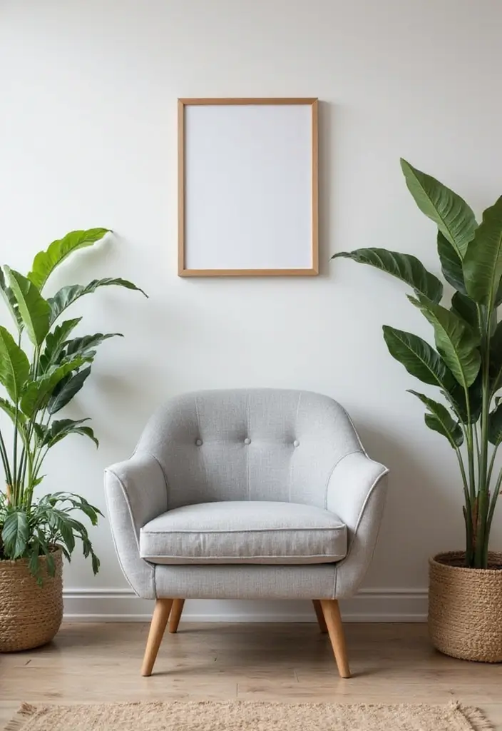 Feng Shui Soft Gray Accent Chair