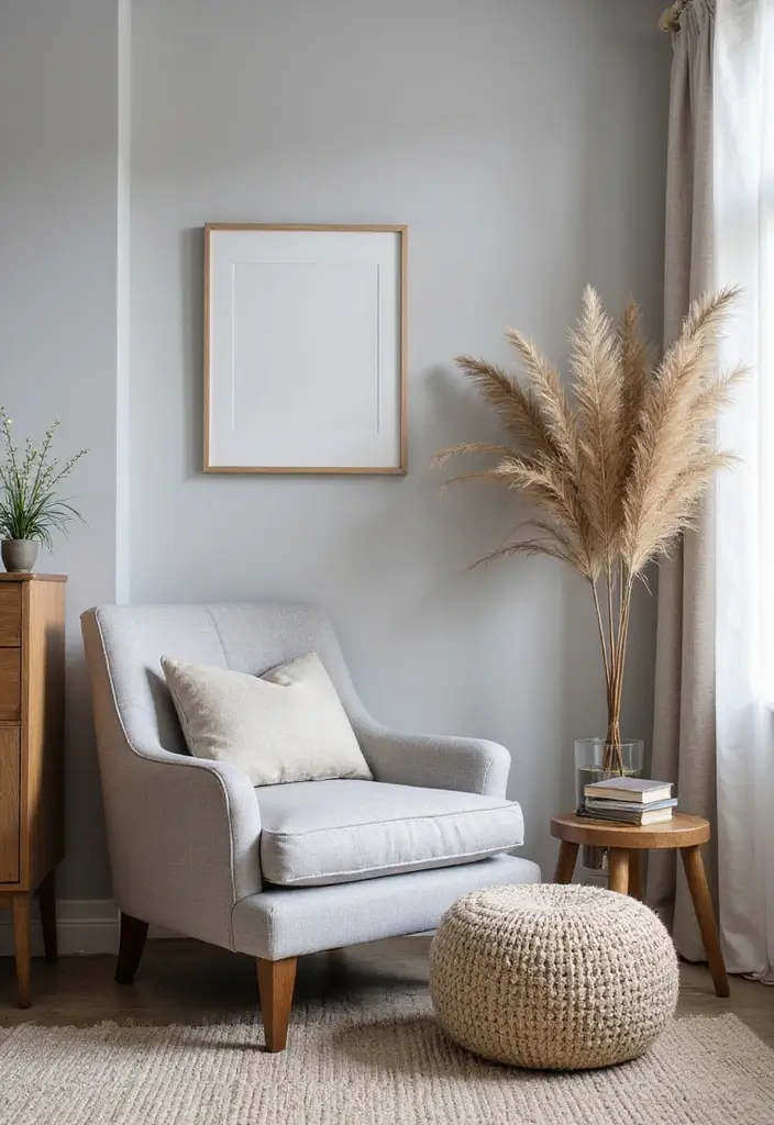Classic Soft Gray Accent Chair