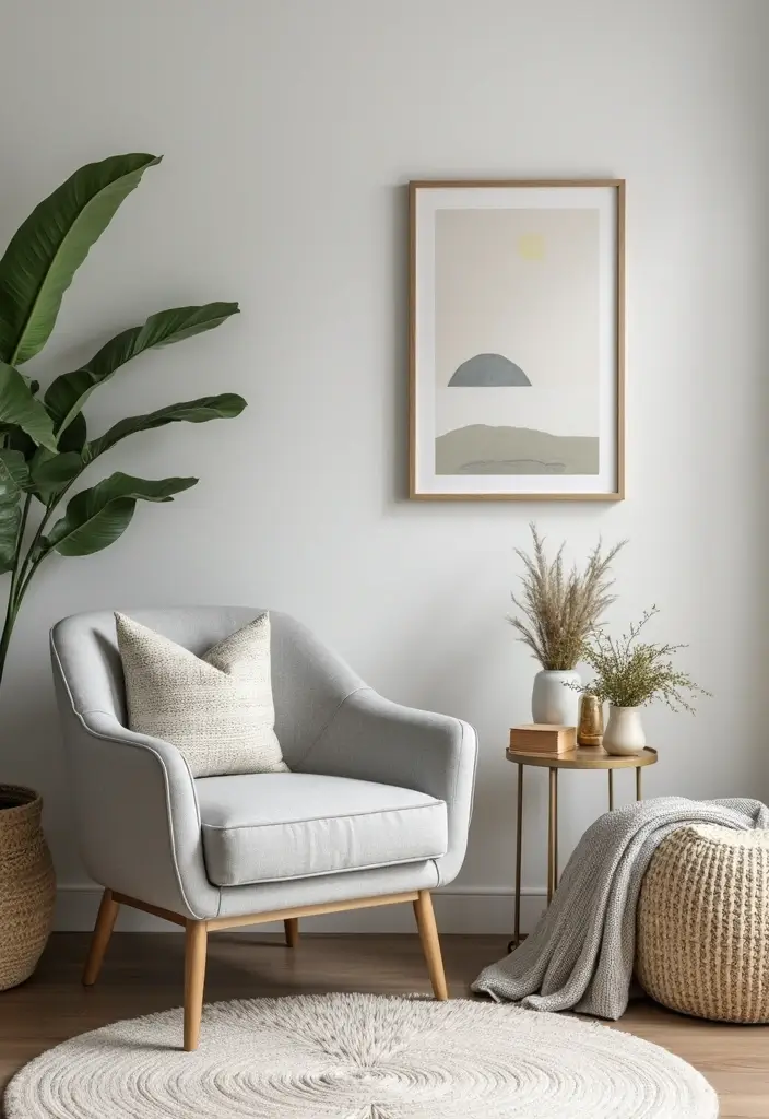 Trendy Soft Gray Accent Chair