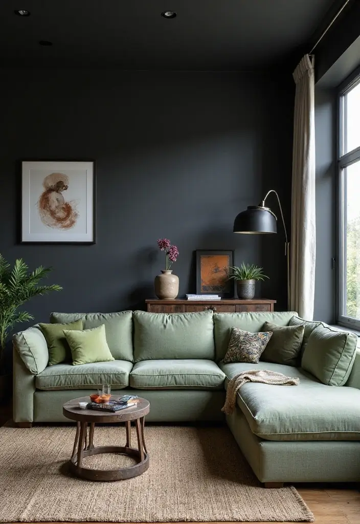 Striking Dark Walls for Dramatic Contrast
