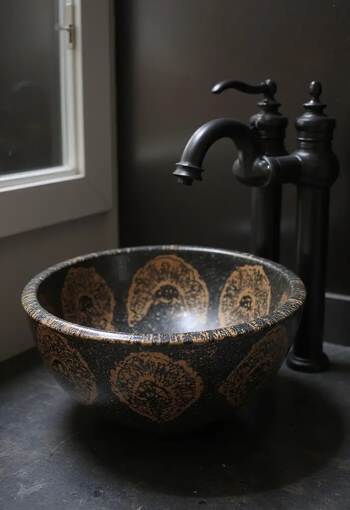 Unique Sink Designs in Half Bathroom