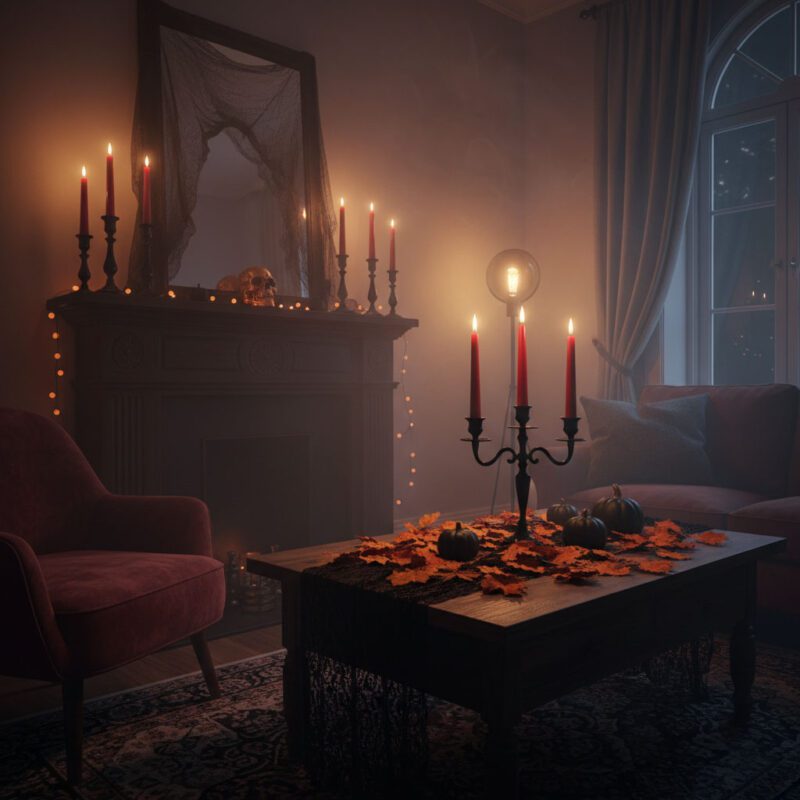 Halloween candlelight décor