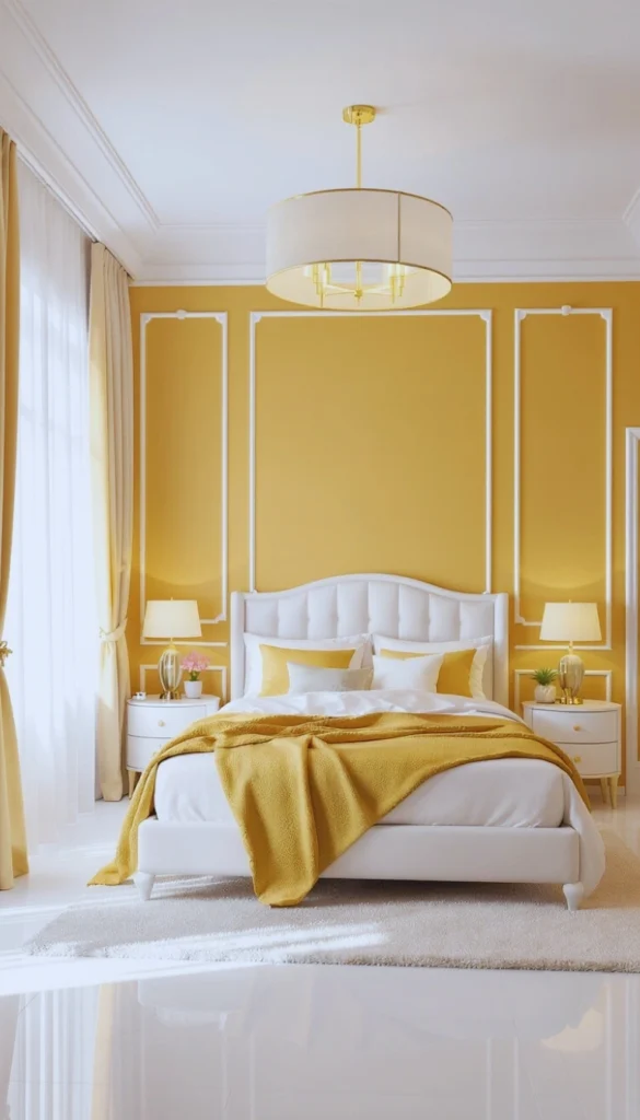 Amber elegant bedroom design
