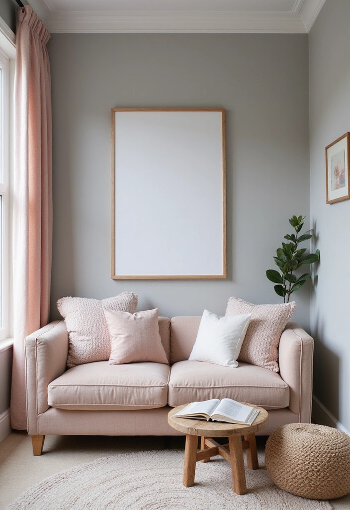 Gentle Gray and Warm Blush Paint Combo