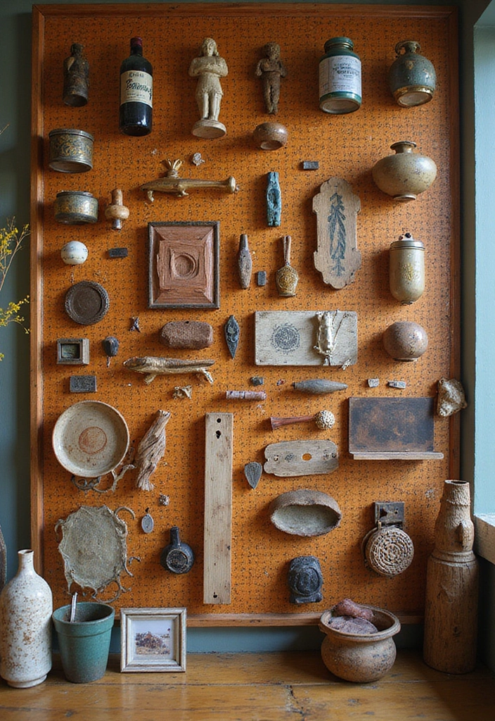 Cultural Diversity Display on Pegboard