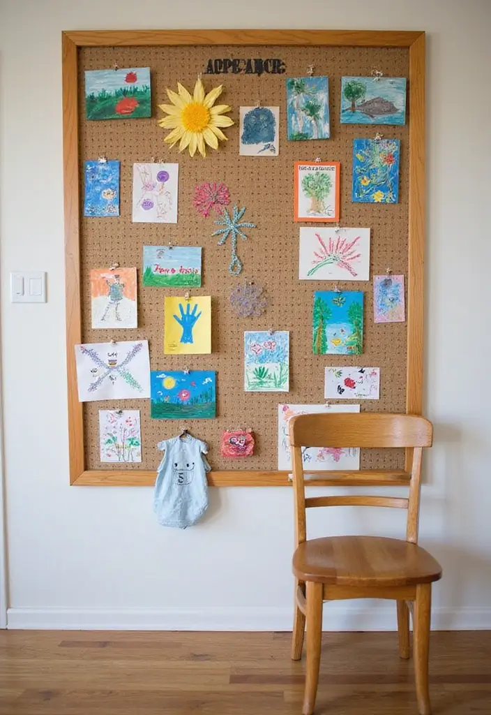Easy-to-Change Art Gallery on Pegboard