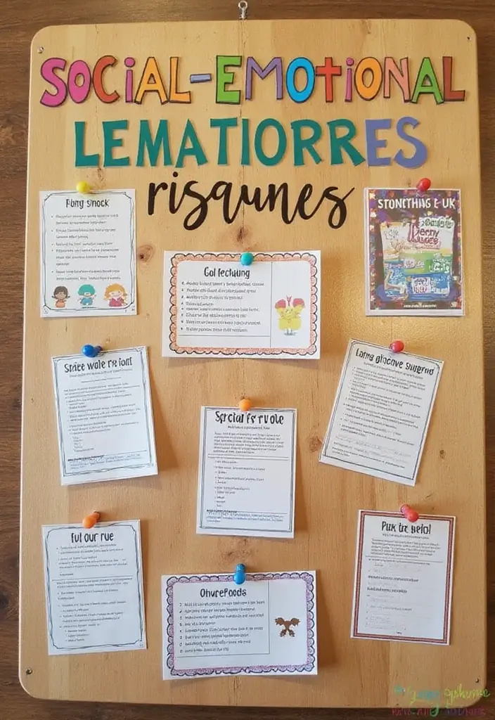 Social Emotional Learning Board on Pegboard