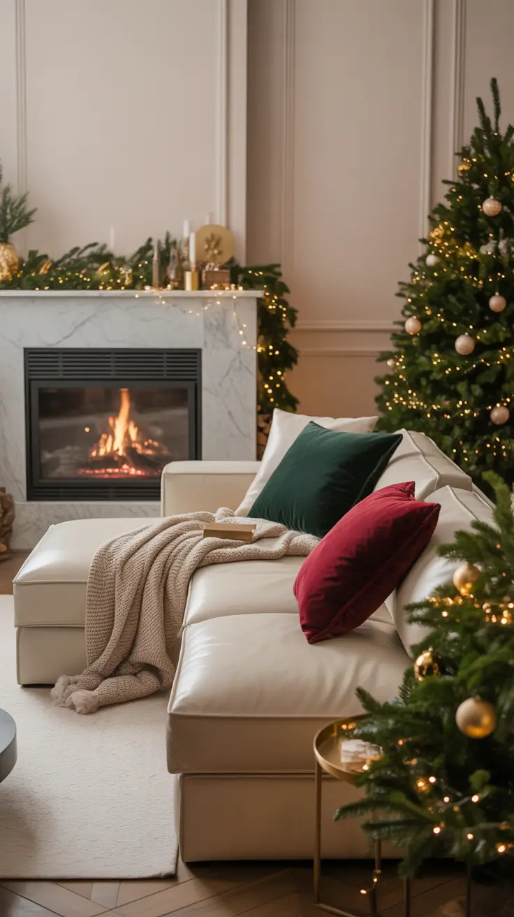 Christmas Decor 31 Ideas for Living Room 2025: Modern, Cozy & Trendy Holiday Inspiration