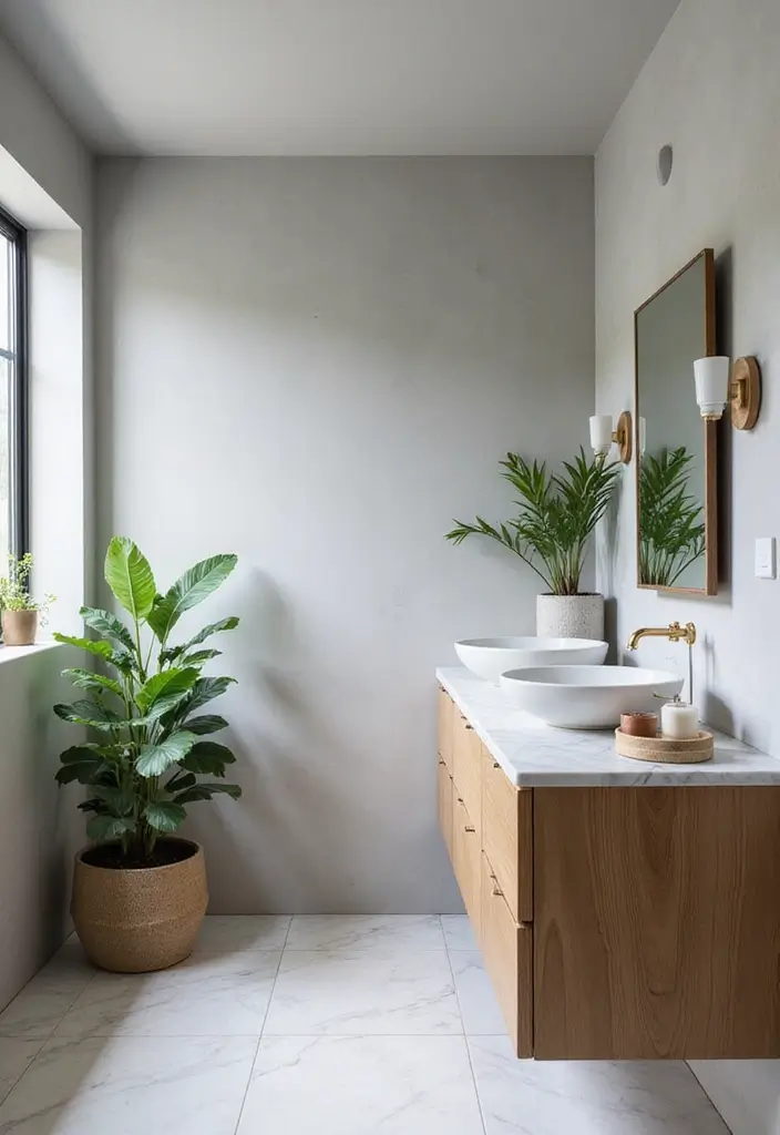 Serene Light Gray Bathroom Palette