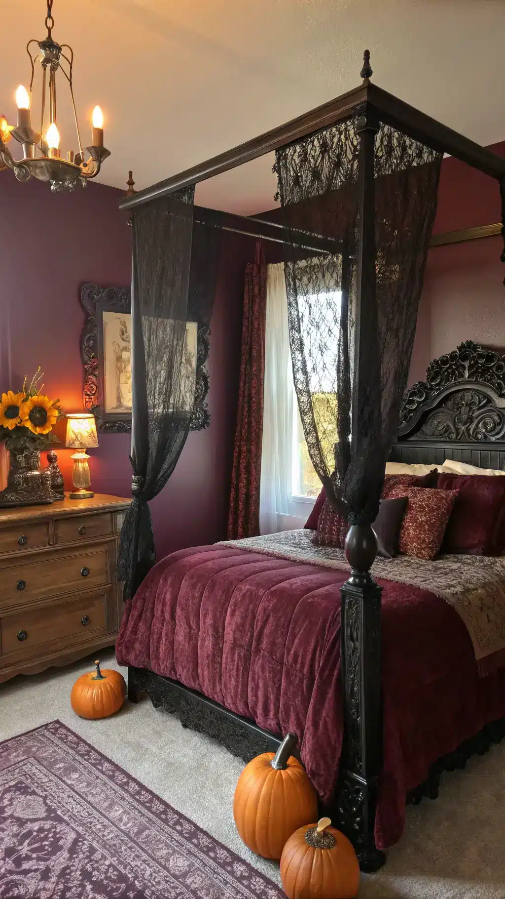 Cozy Halloween Bedroom Decor