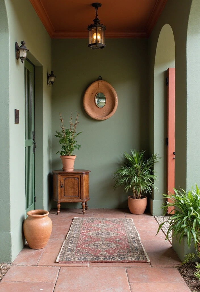 Welcoming Entryway with Earthy Hues