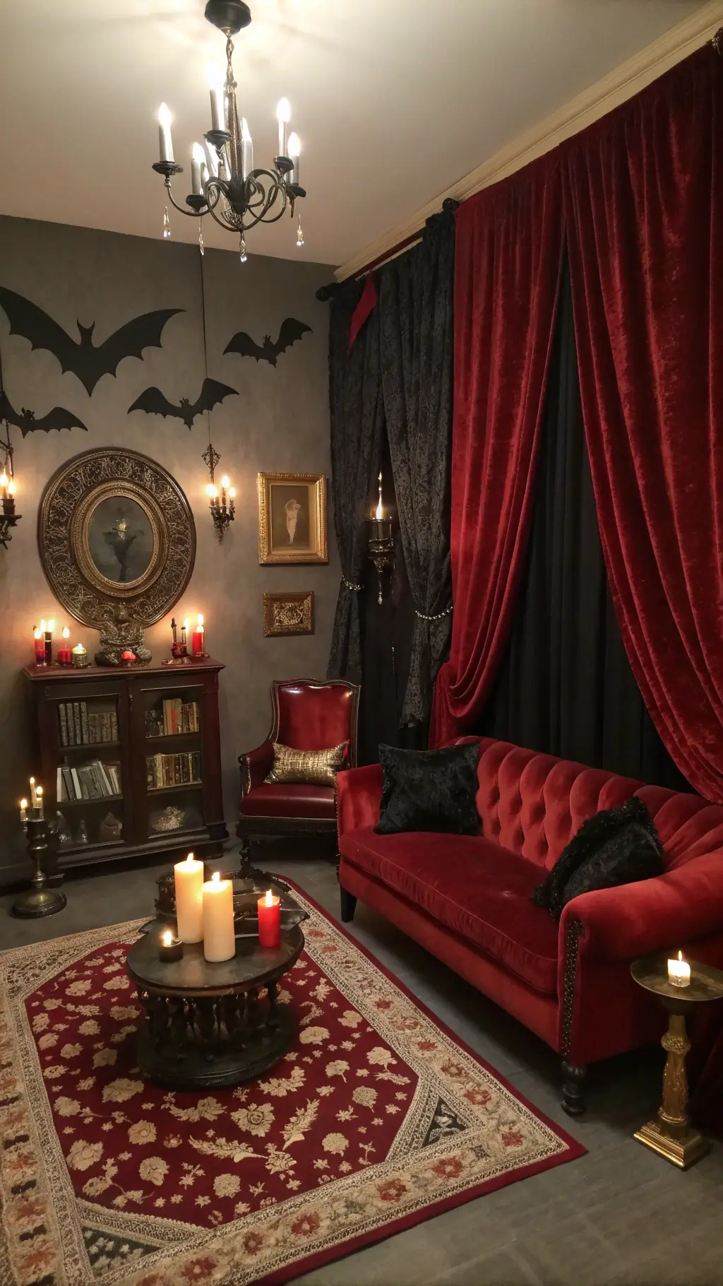 Elegant Halloween Living Room Decor