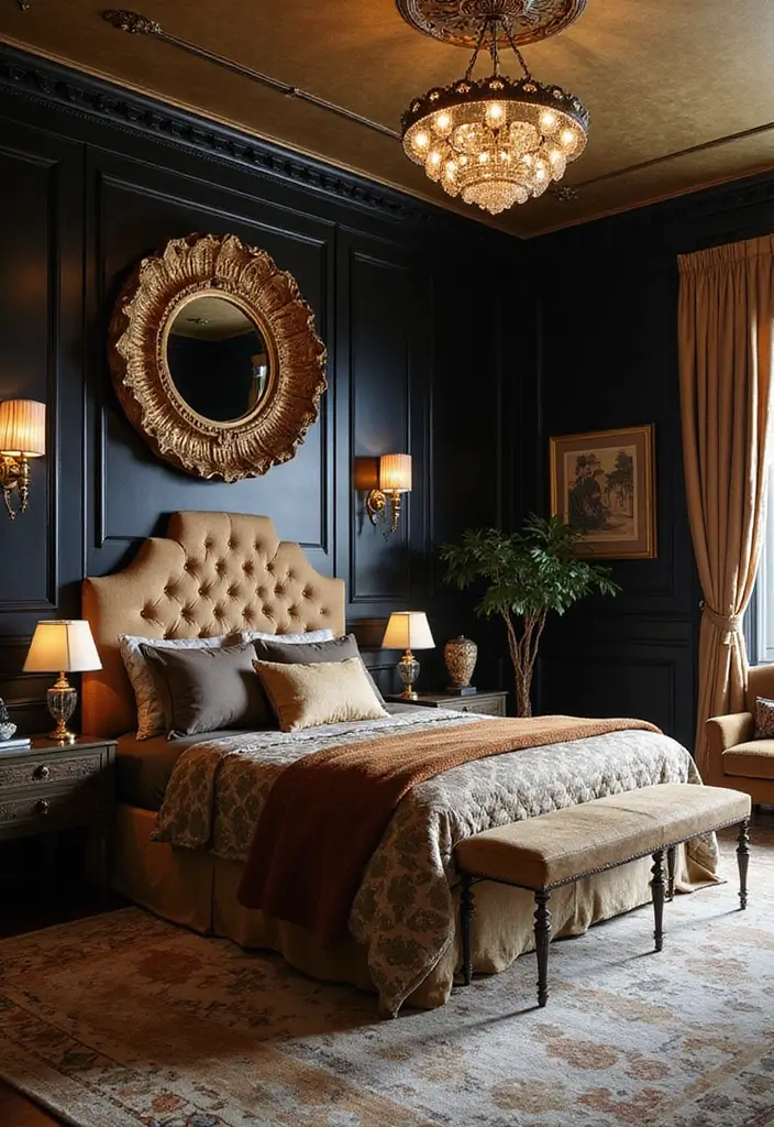 Glamorous Art Deco-Inspired Bedroom