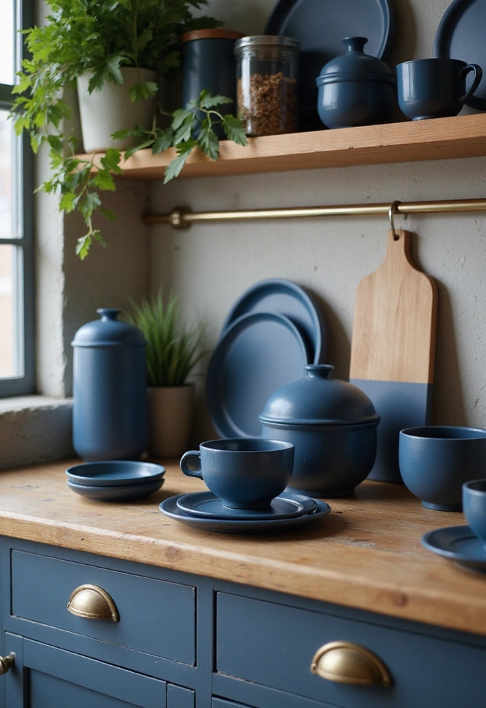 Dark Blue Kitchen Accessories
