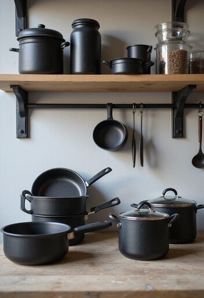 Functional Black Kitchenware