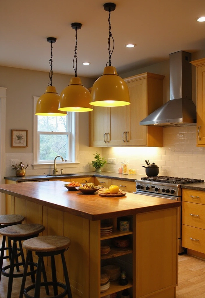 Warmth and Style with Mustard Yellow Lighting